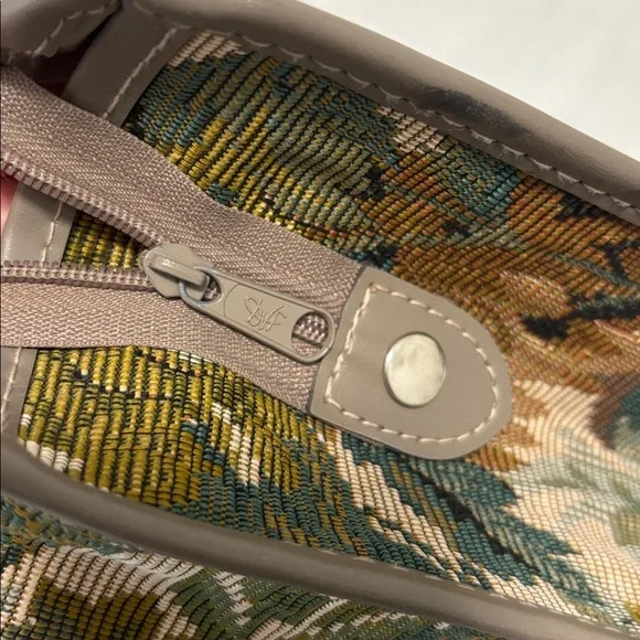 Vintage Diane Von Furstenburg weekender bag floral tapestry shoulder bag - Picture 15 of 17